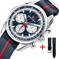 SEAKOSS RED STAR 1963 Chronograph Air Pilot Men Real Three-Eyes with Seagull ST1903 Mechanical Watch Super Luminous Wristwatches