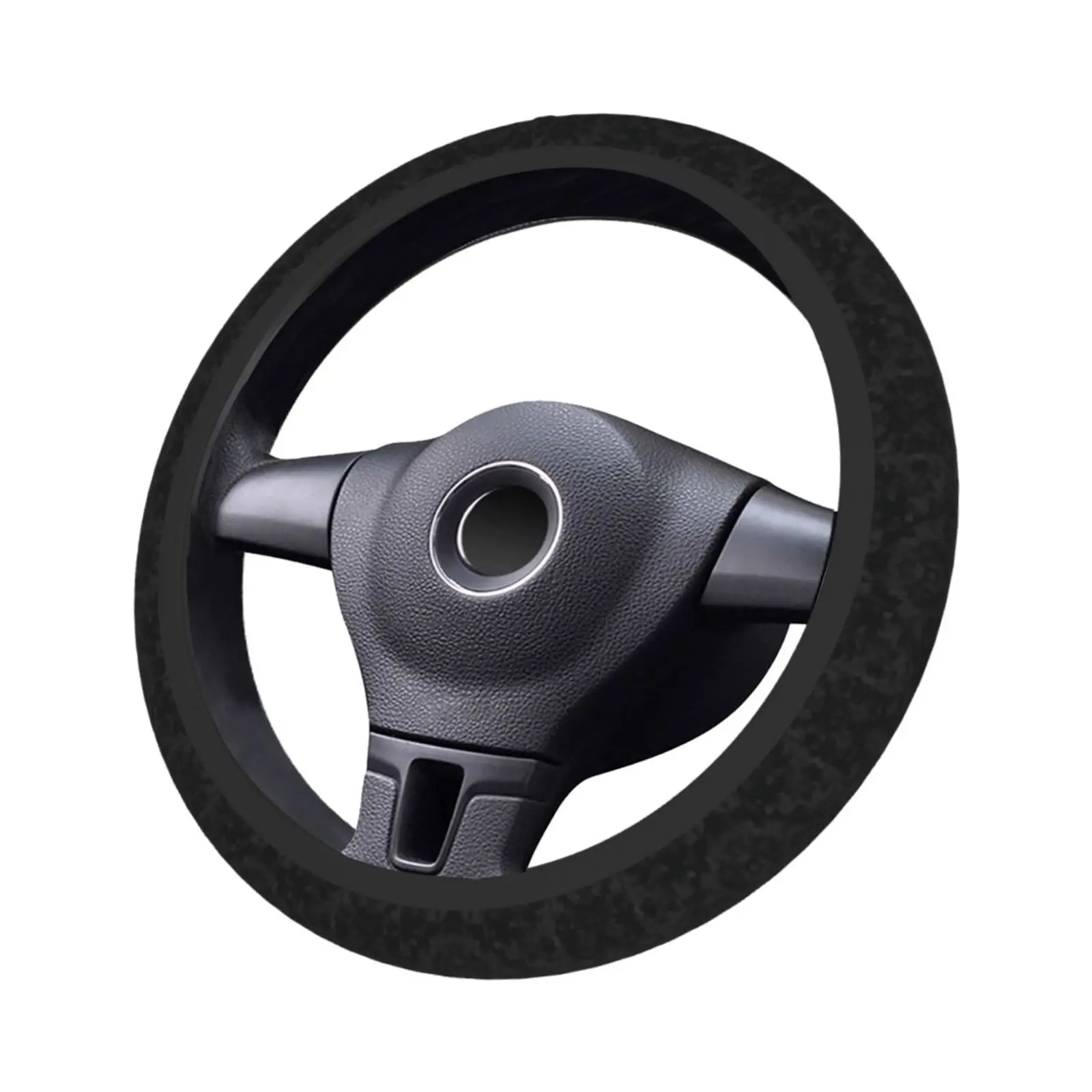 Sports Camouflage Black Print Car Steering Wheel Cover Car Covers Suite Elastic Design Auto Accessories for 14.5-15Inches - view 4