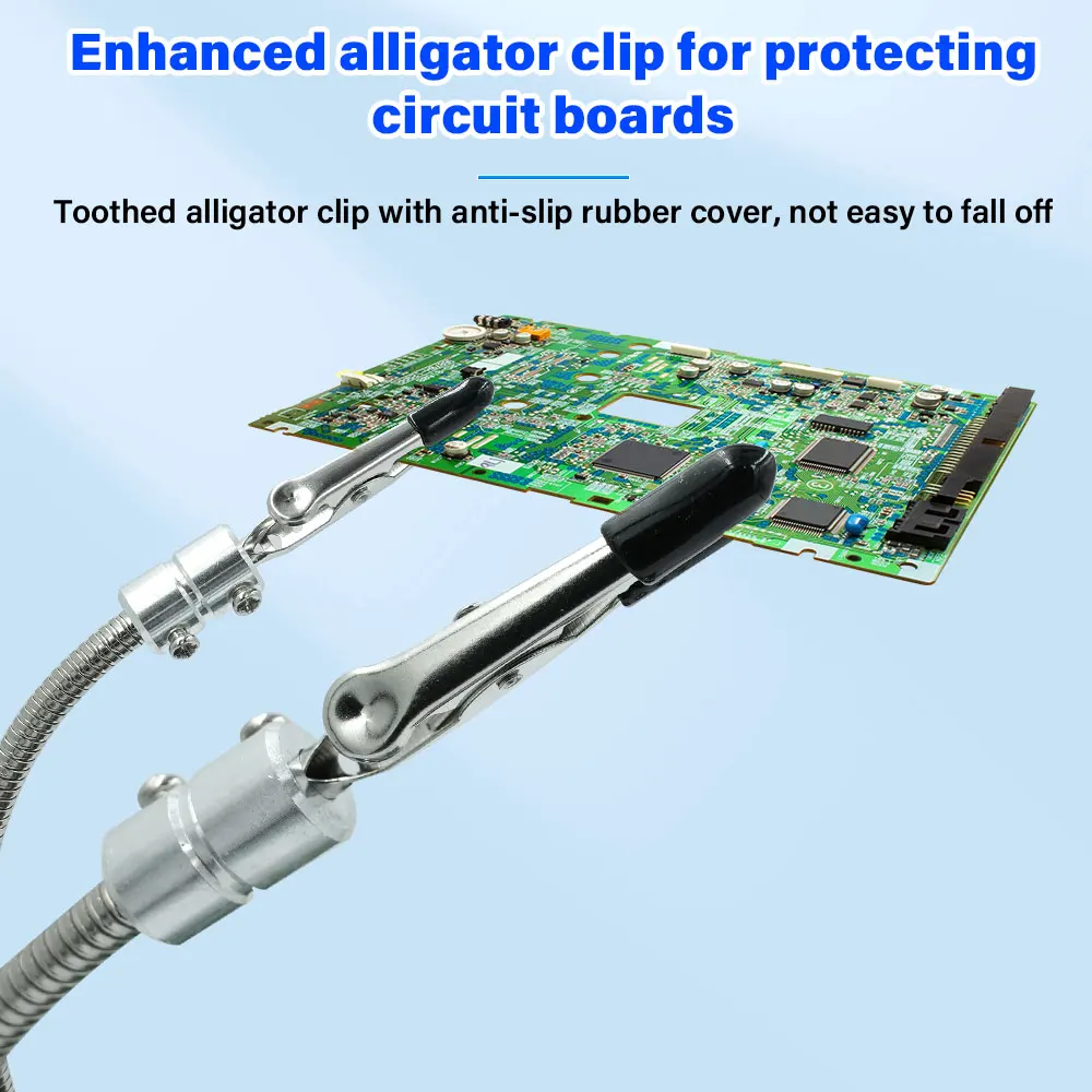 Magnetic Magnifying Glass PCB Circuit Board Holder Flexible Arm Soldering Third Hand Welding Station Soldering Iron Stand