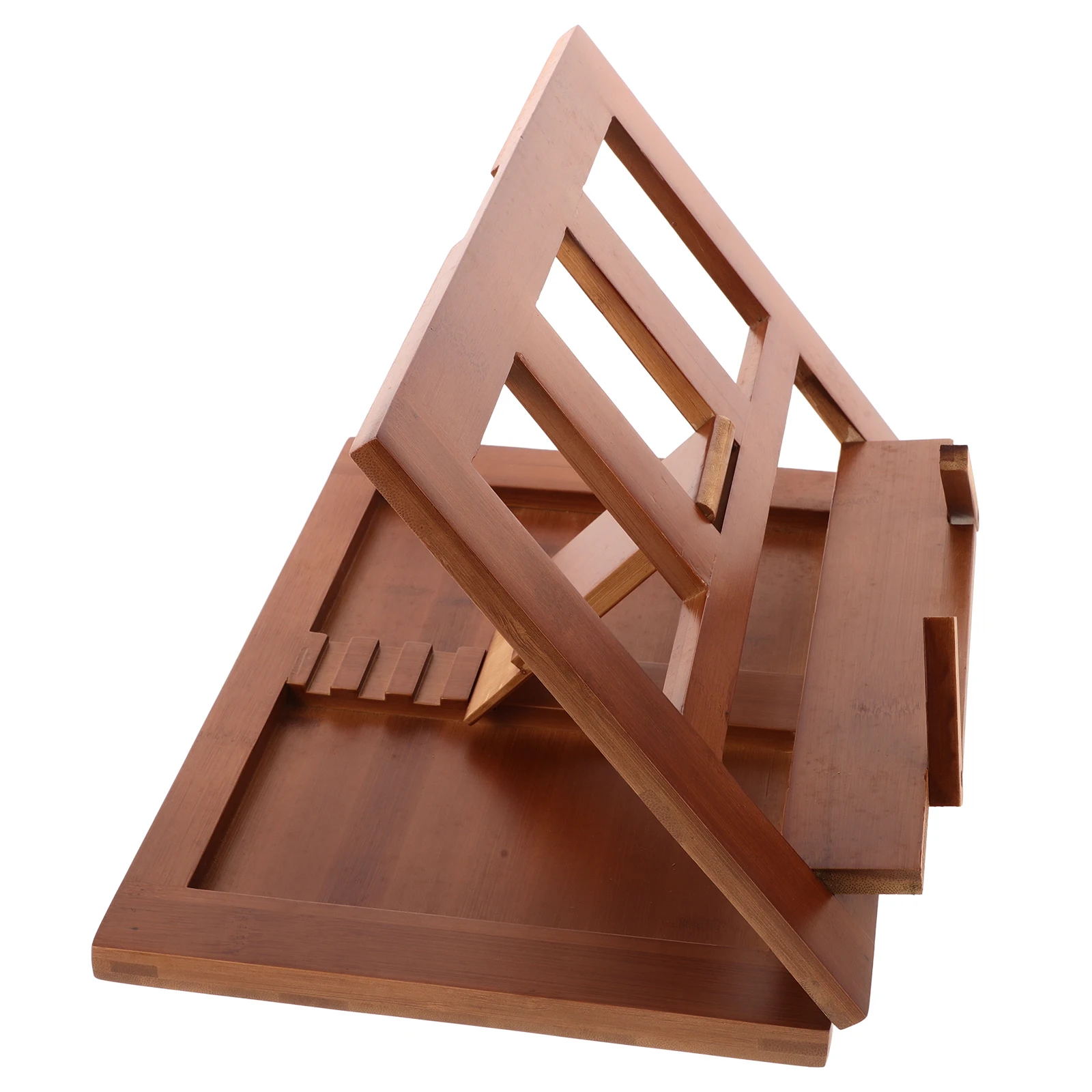 

Music Stand Book Rest Holder Standing Guzheng Stands Freestanding Bamboo for Reading