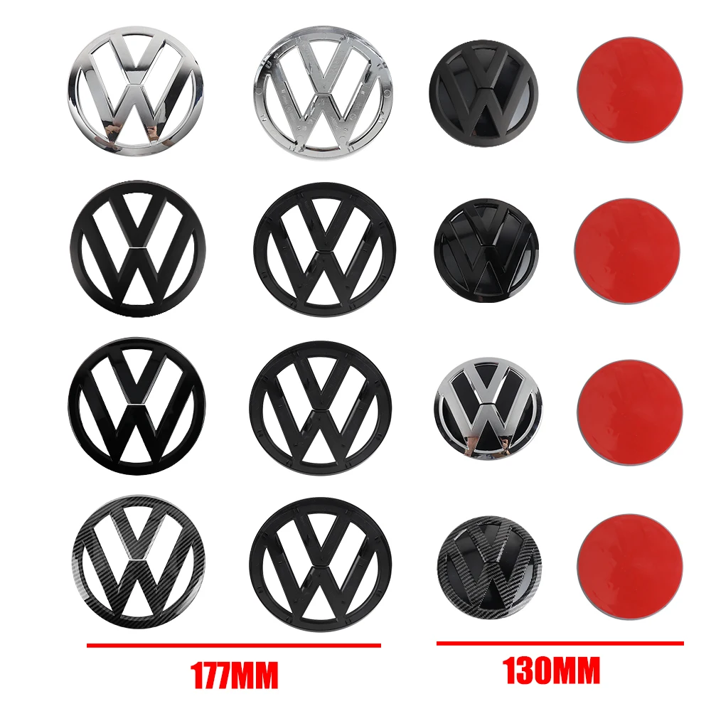 Car Front Radiator Grill Badges Logo Rear Trunk Emblem Lid Covers Sticker Auto Accessories For Volkswagen VW 16-20Transporter T6