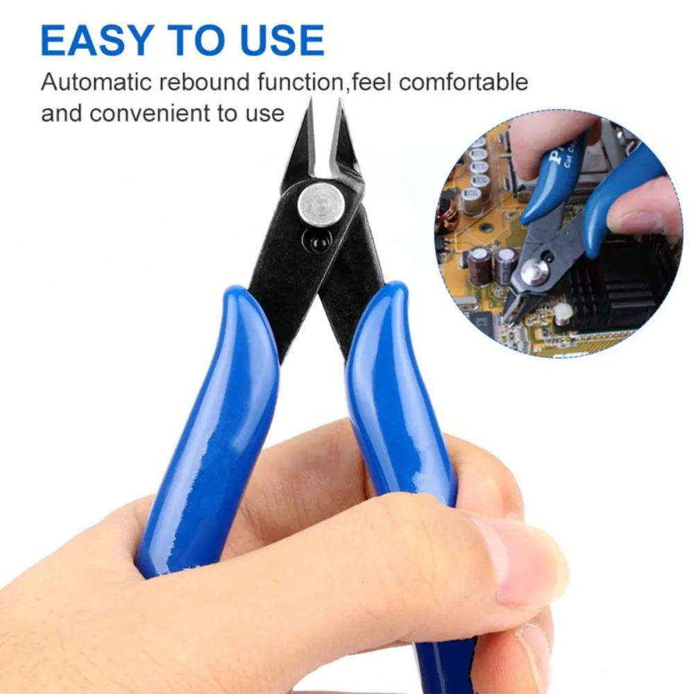 170 170II Pliers Multi Functional Tools Electrical Wire Cable Cutters Cutting Side Snips Flush Stainless Steel Nipper Hand Tools