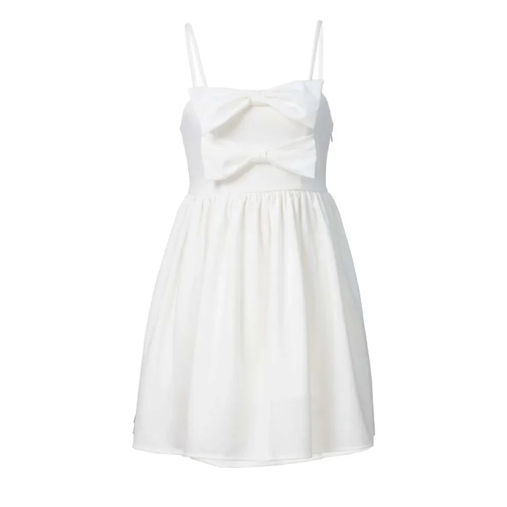 

2026 New Style Of Beautiful Woman With Waist Cinching Personality, Spicy Girl, Red Suspender Dress, Bow Tie