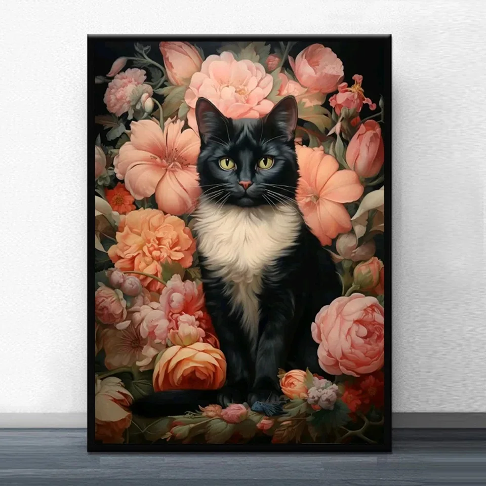 AB 90 colors Diamond Painting New Collection Black Animal Cat Full Embroidery Flower Landscape Mosaic 5D DIY Cross Stitch Kit