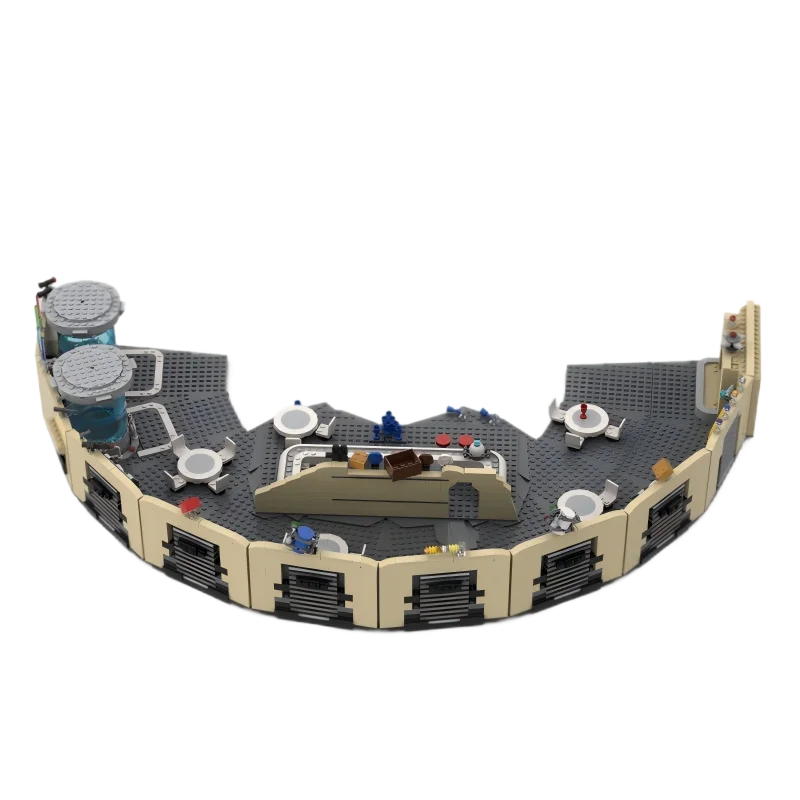 سلسلة العمارة لمشهد الفيلم الشهير ساغا كانتيناس MOC بنة وحدات تكنولوجيا الهندسة المعمارية الطوب نموذج اللعب عيد الميلاد Gi #5