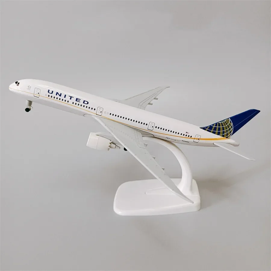 

19cm Alloy Metal Air American Airlines UNITED Boeing 787 B787 Airways Airplane Model Plane Model Diecast Aircraft with Wheels