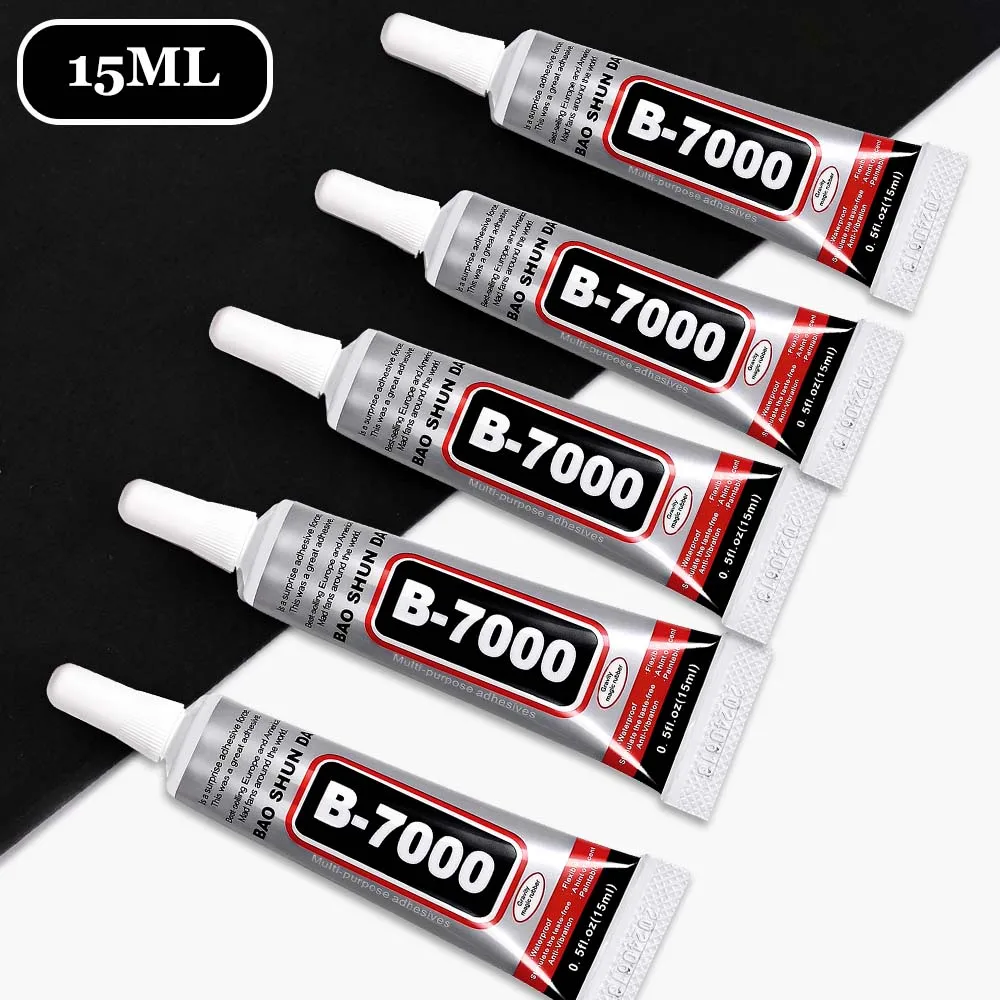 15/30ml Super Sticky B-7000 Glue Gel for Nails Adhesive Gel for Nail Gems/Jewel/Crystal/Beads/Diamonds Crafts Multi-purpose Glue