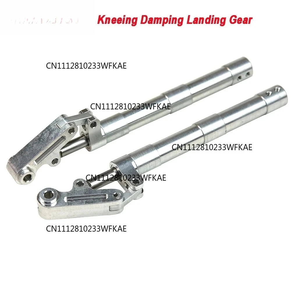 1 Pair Kneeling Damping Retraction Landing Gear Single and Duel Wheels Support for 3-6Kg RC Fixwing JET EDF RC Plane