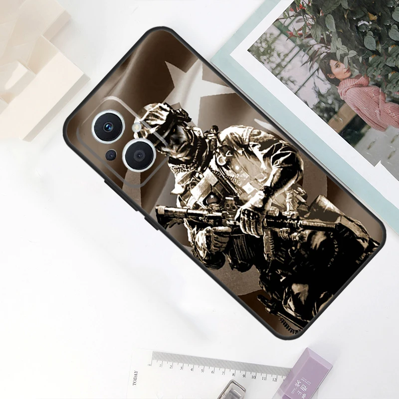 Military Army Special Forces Case For OPPO Reno 11F 4Z 5Z 8T 10 Pro 4 6 7 8 5 Lite OPPO Find X6 Pro X2 X3 X5 Lite Cover