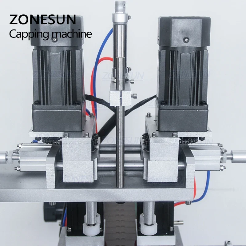 ZONESUN-máquina tampando automática do frasco, bonde, plástico, vidro, cristal, champô, cosmético, loção, mel, ZS-XG440