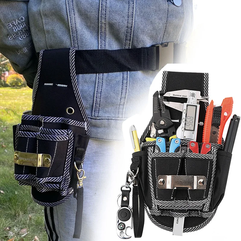 

Multifunctional Tool Storage Bag Pouch Belt Electrician Toolkit Drill Waist Bag Wrench Screwdriver Hardware Tool Bags Organizer