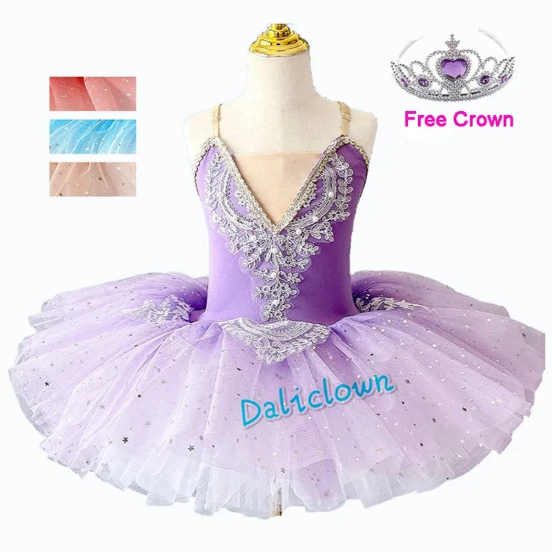 az15professional-for-girls-swan-lake-ballerina-pancake-sequin-ballet-dress-kids-child-dance-costume-tutu-pink-b