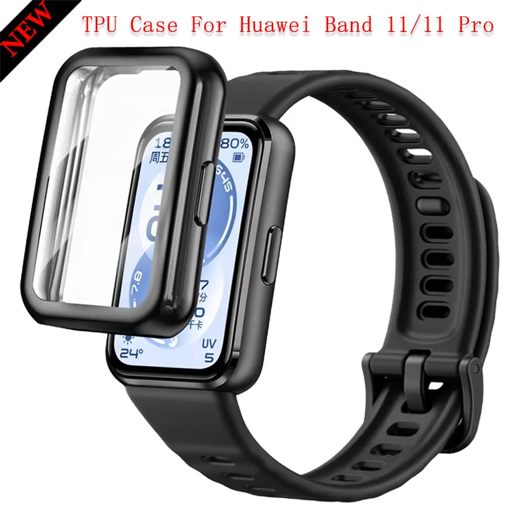 TPU Case For Huawei Band 11/11 Pro Protector Shell Frame Bumper Screen Huawei Band 10/9/8 Full HD Protective Accessories Cover