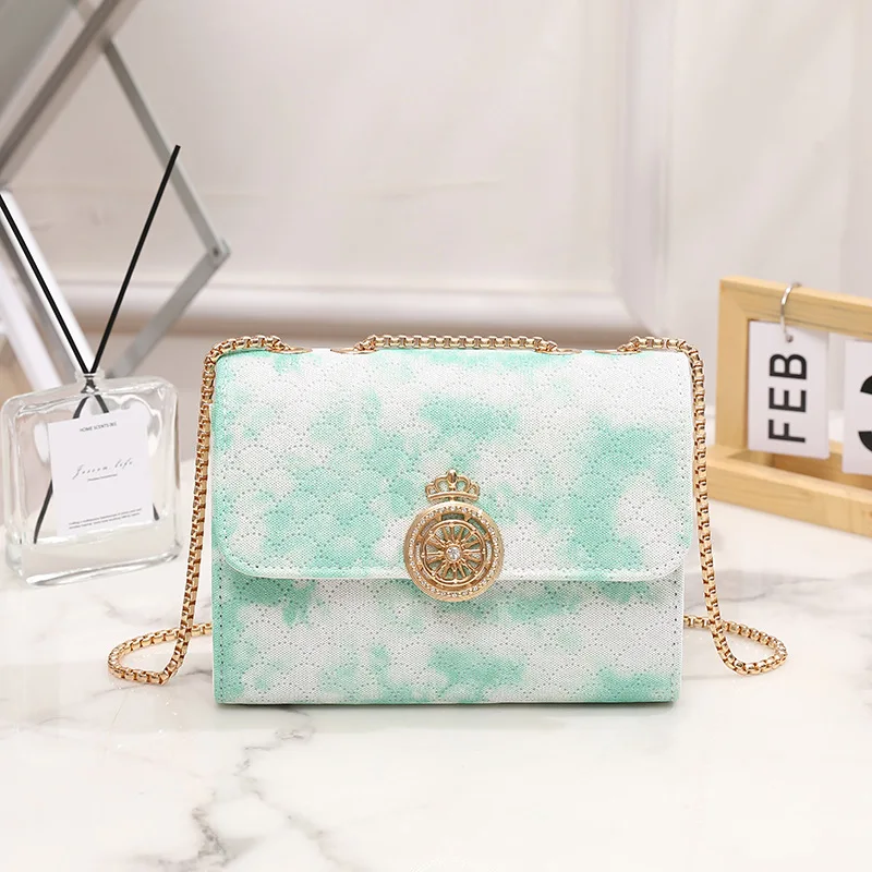 

Women's PU chain bag, fashionable gradient crossbody bag