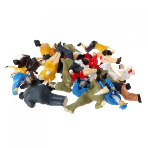 HO Scale Model Train Accessories 1 87 Seated Miniature People Figures for Scenery Platform Decoration