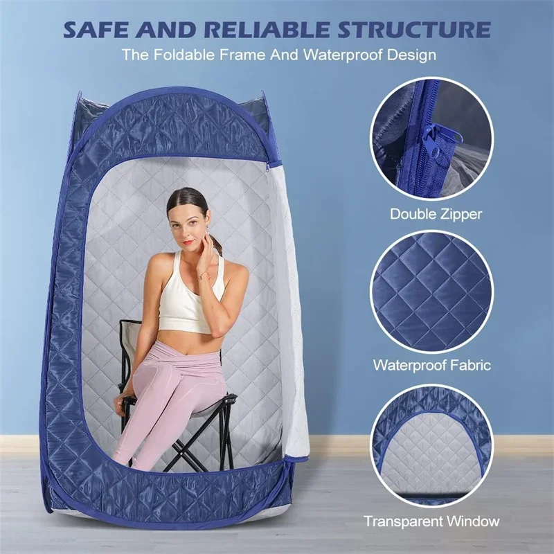 Wholesale Single Person Sauna, Portable Steam Sauna Full Body, Newly Upgraded Large Space Sauna, Quick-Folding Sauna Spa