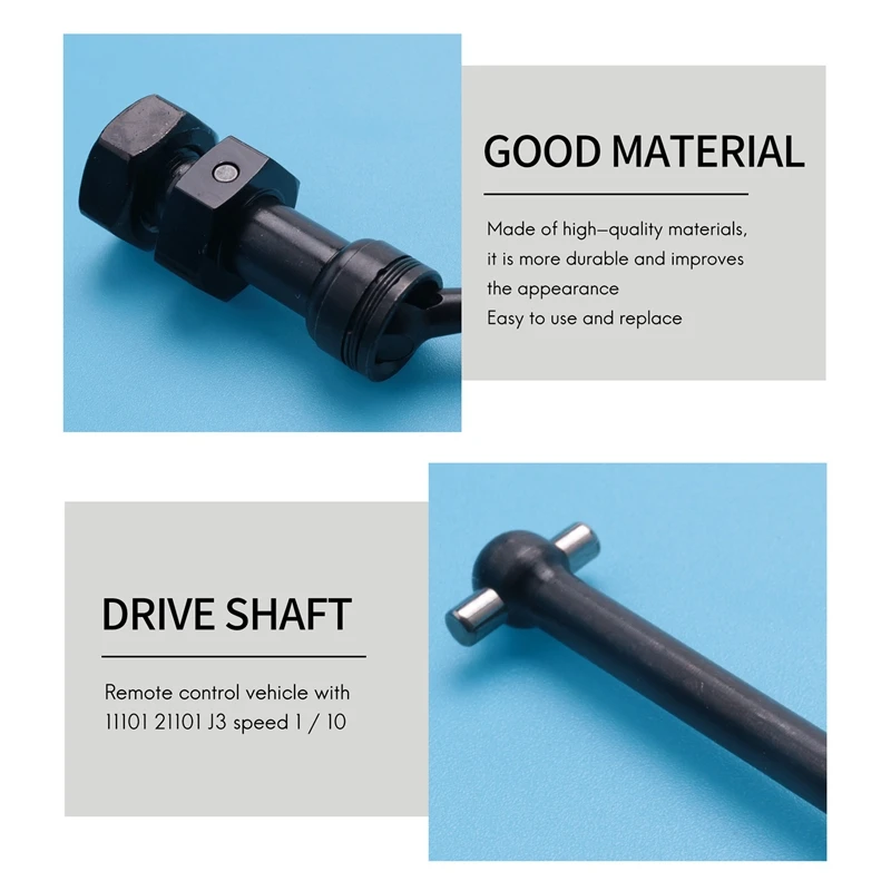 JLB 레이싱 CHEETAH J3 1/10 RC 자동차용 현대식 2PCS 드라이브 샤프트 CVD 세트 EA1061