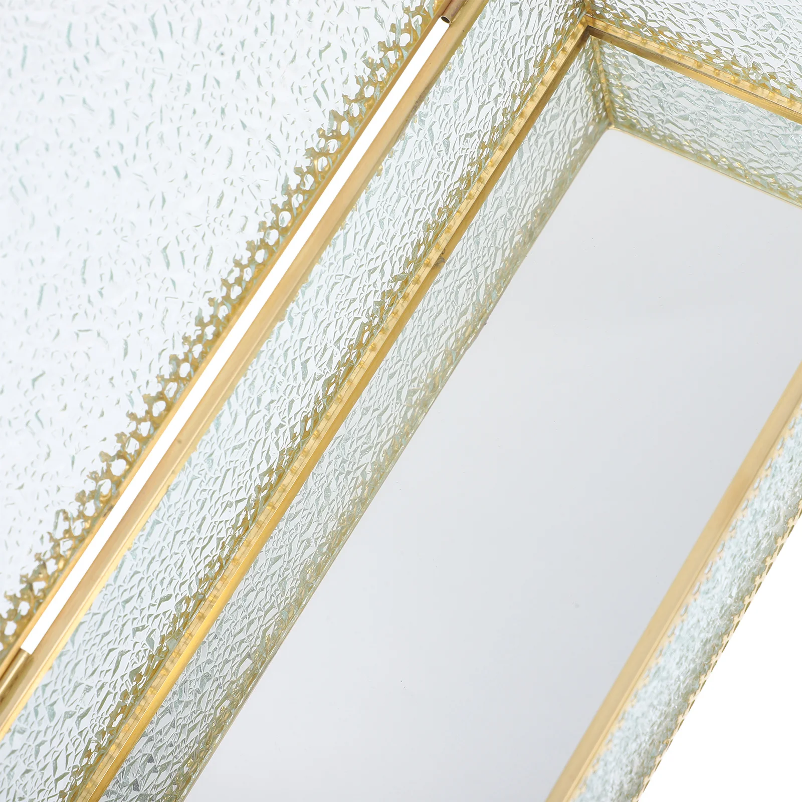 

Jewelry Box Vintage Square Organizer Case for Rings Earrings Necklaces Bracelets Compact Storage