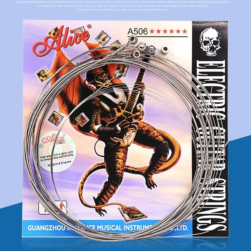 A506SL A506 Electric Guitar Strings E (1st) - (6th) Nickel Alloy Electric Guitar Strings Long Service Life Excellent Hand Feel