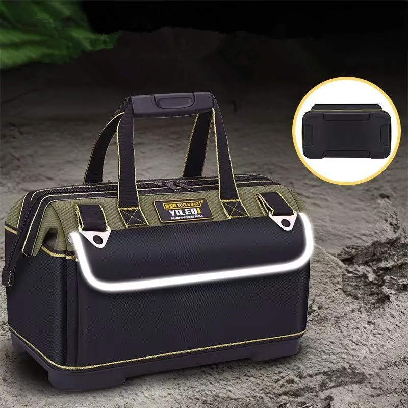 one-piece-yellow-and-black-tool-bag-sizes-16inch-18inch-21inch-professional-tool-bag-tool-bag-with-adjustable-shoulder-strap-large-opening-and-large-capacity-high-quality-multifunctional-tool-bag