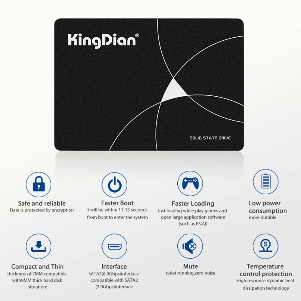 KingDian SSD 2.5 Pouces 120 go 240 go 480 go SSD SSD 1 to DISQUE DUR Interne SATA Disque Dur SSD Disque Dur Pour Ordinateur portable