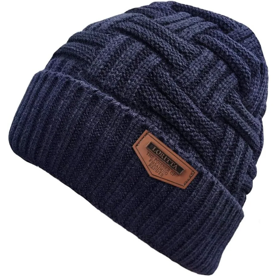

Loritta Winter Hat Warm Knitted Thick Baggy Slouchy Beanie Skull Cap for Men