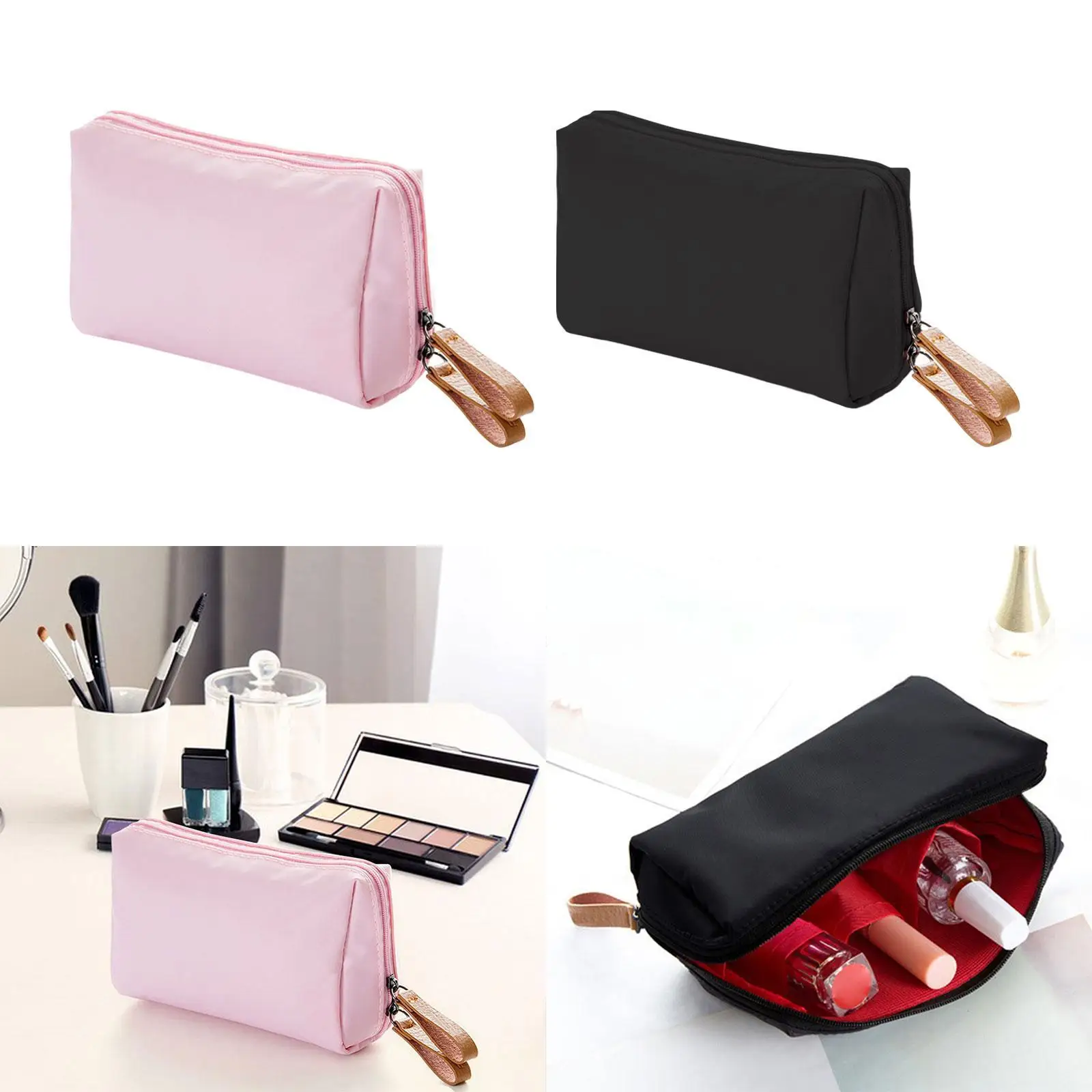 Reis Make-Up Tas Multifunctionele Make-Up Organizer Rits Sluiting Portemonnee Toilettas Make-Up Case Cosmetische Organizer Voor Kamperen