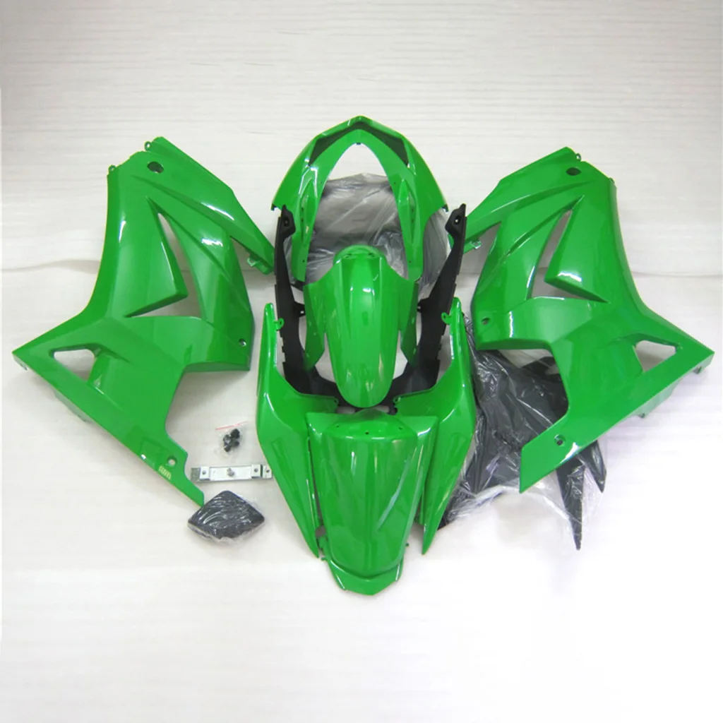 Prime Chinese Fairing Kits for ZX250R EX250R 08-14 KAWASAKI Ninja 250R 2008 2009-2014 100% Injection Wrecked Rebuild Bike Green