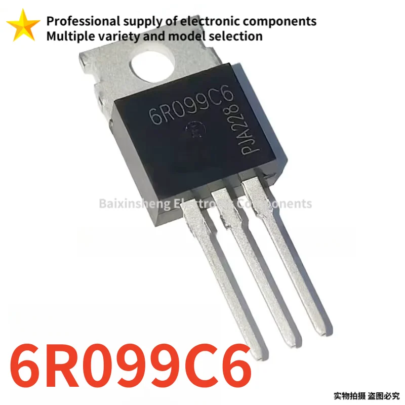 10 PZ NUOVO 100% qualità IPP60R099C6 6R099C6 6R099 TO-220 MOSFET