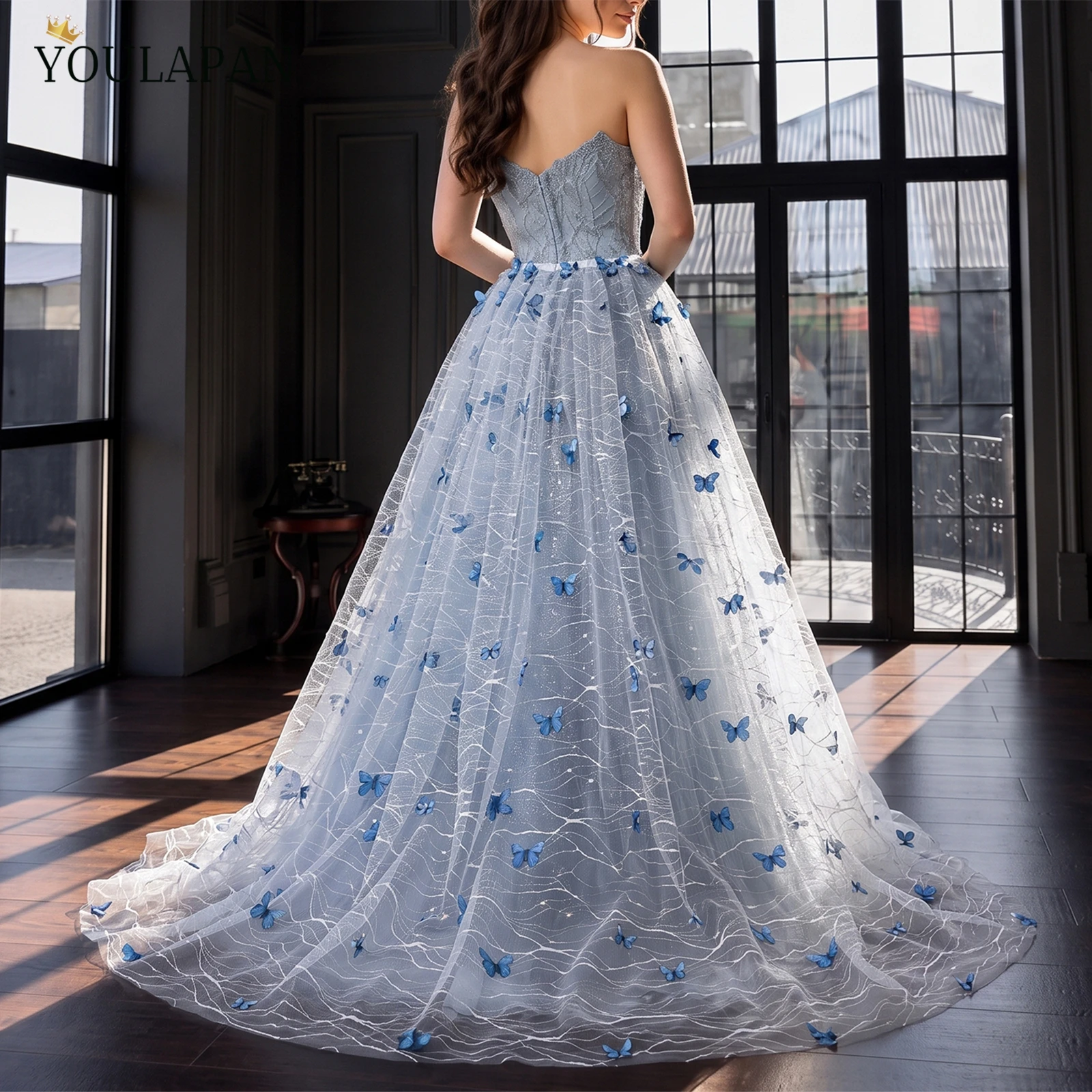 youlapan-3d-blue-butterfly-bridal-overlay-skirt-detachable-long-tulle-wedding-train-sobrefalda-de-novia-vb30