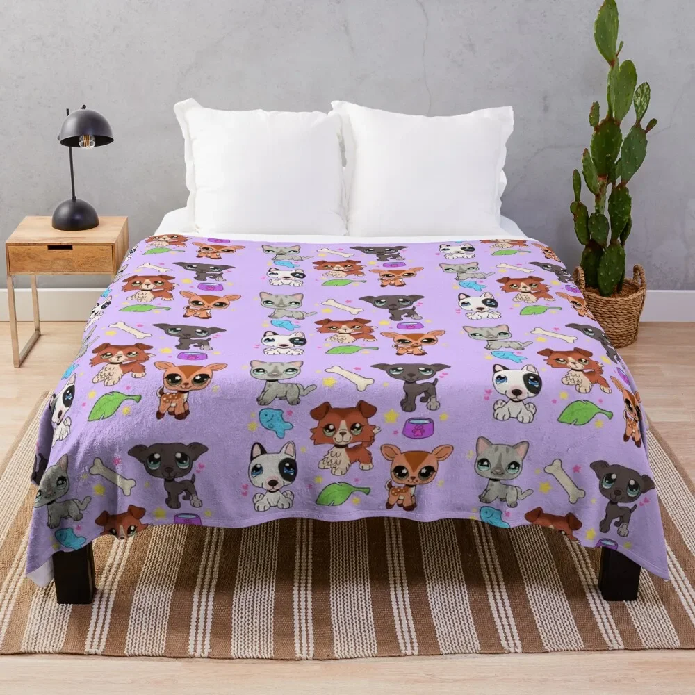 

LPS bunch Throw Blanket Heavy Stuffeds Flannels Kid'S Blankets