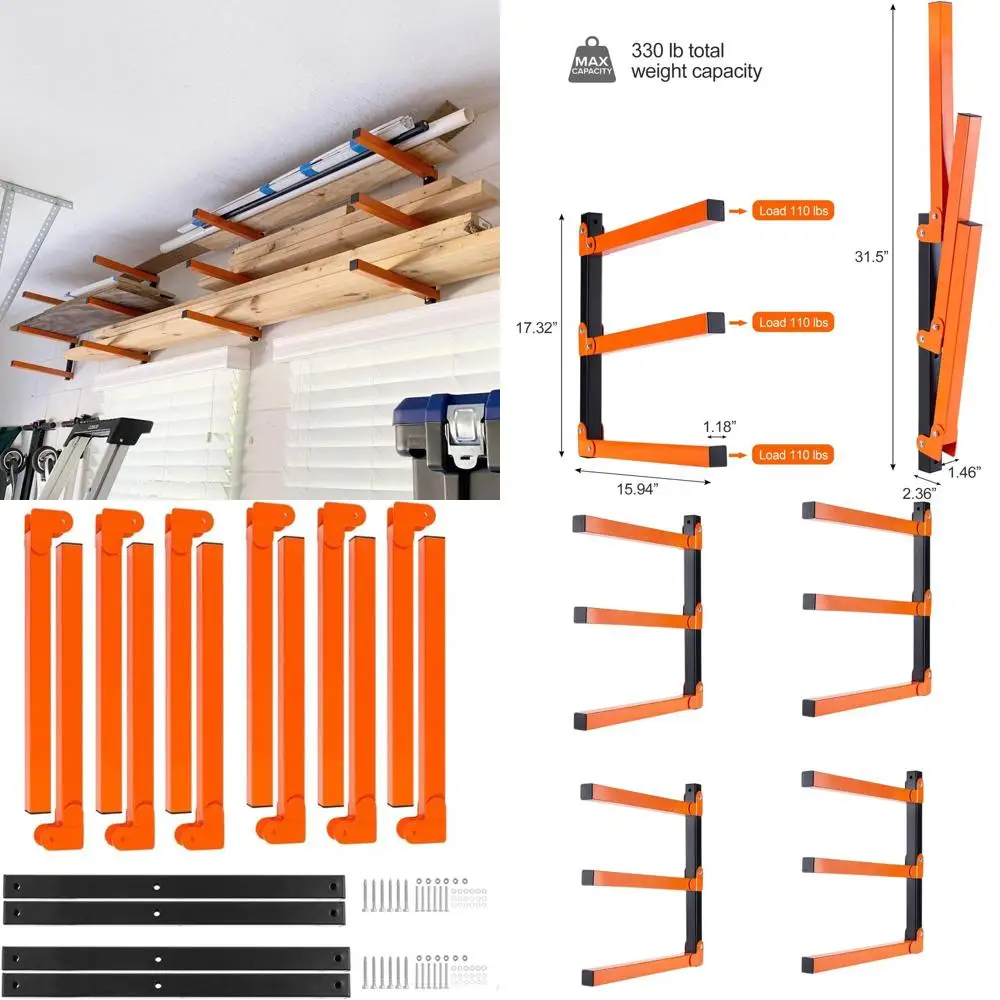 

Набор из 4 трехъярусных деревянных органайзеров — настенное металлическое хранилище для использования в помещении и на открытом воздухе