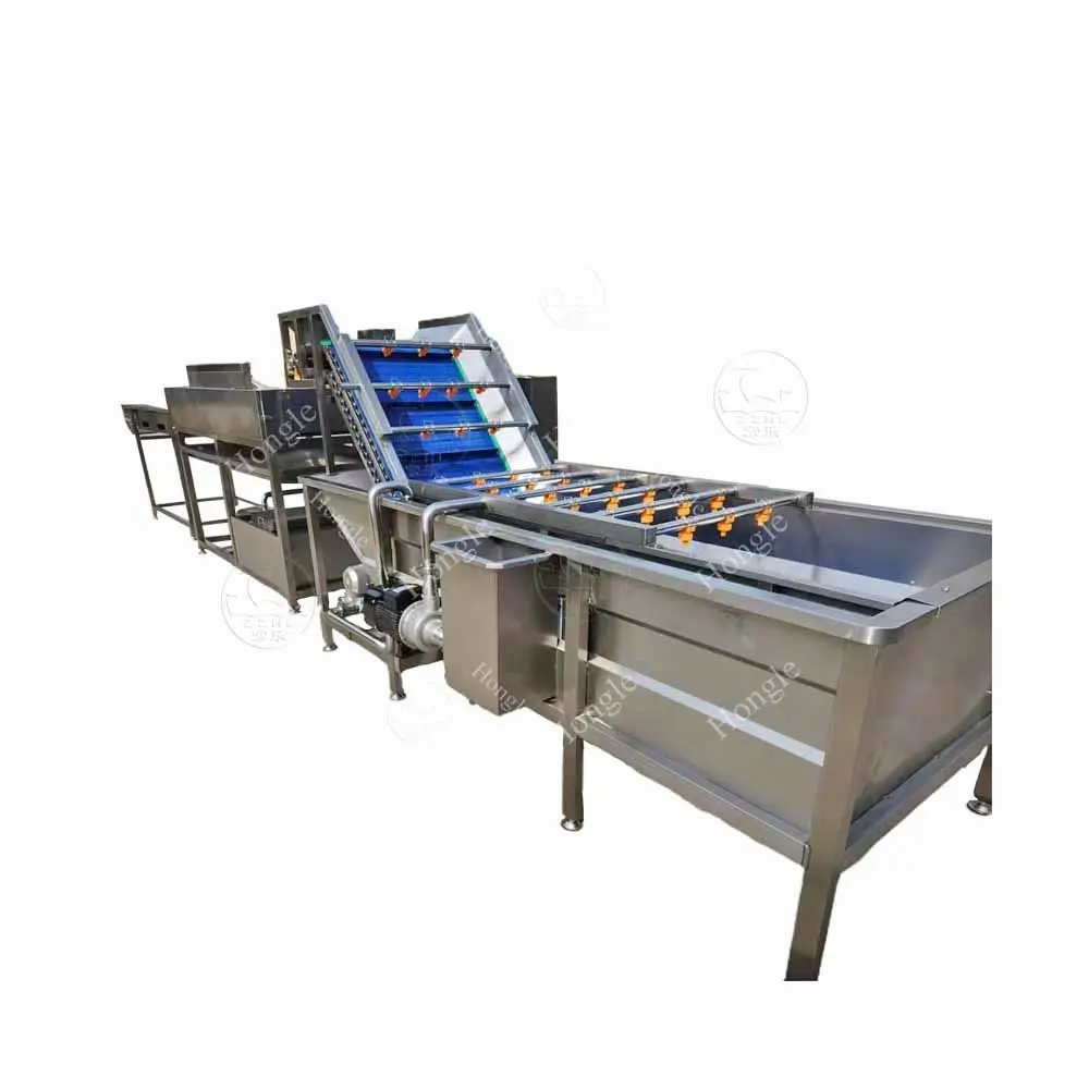 Multifunctional Green Leafy Vegetable Cutting Washing And Packaging Machine Production Line