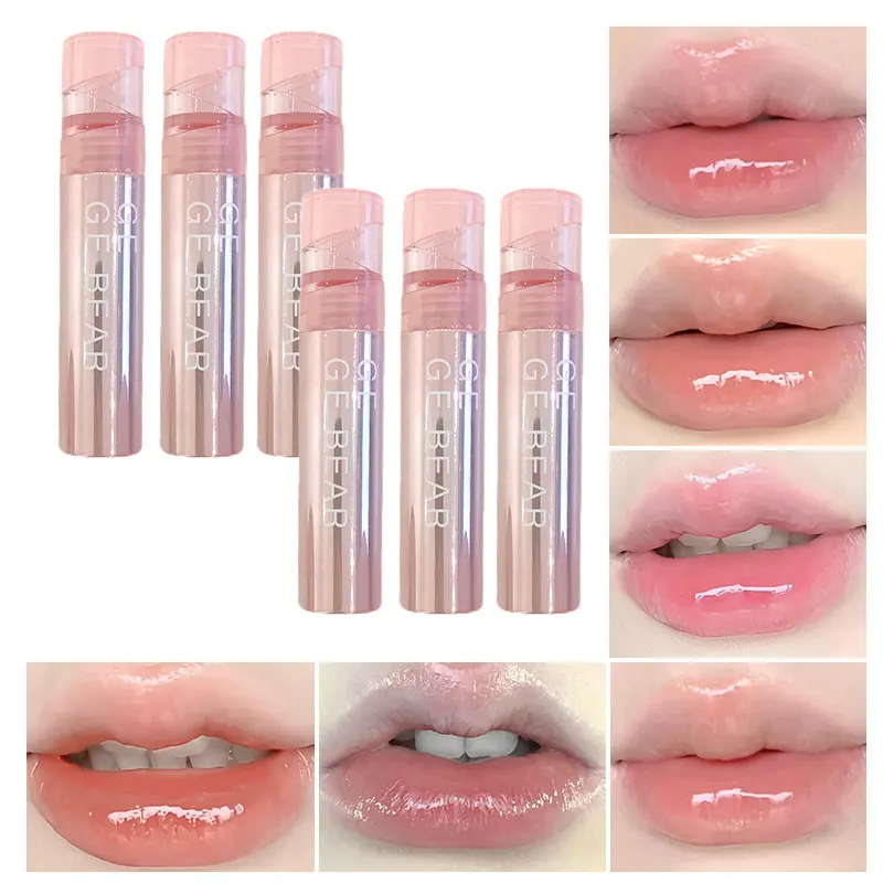 Water Sense Ice Translucent color Lip gloss Mirror water light toot lips appear tender pure water to hold makeup lip glaze