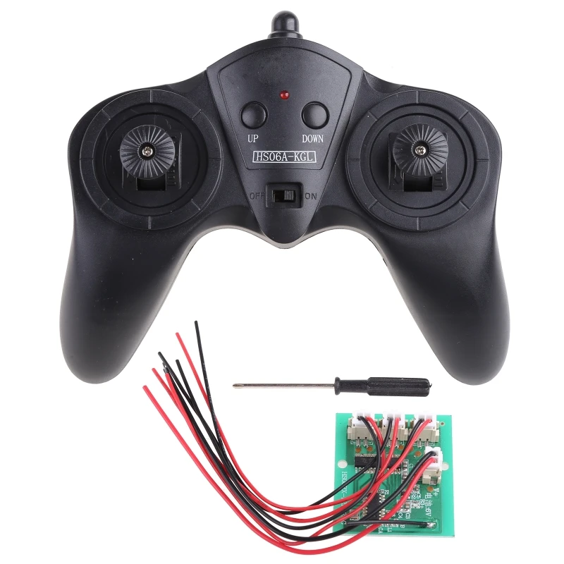 2.4G RC Transmitter 6 Channel Remote Control Receiver DC 6-15V DIY Car Model 50m Car Accessories RC Parts Kit