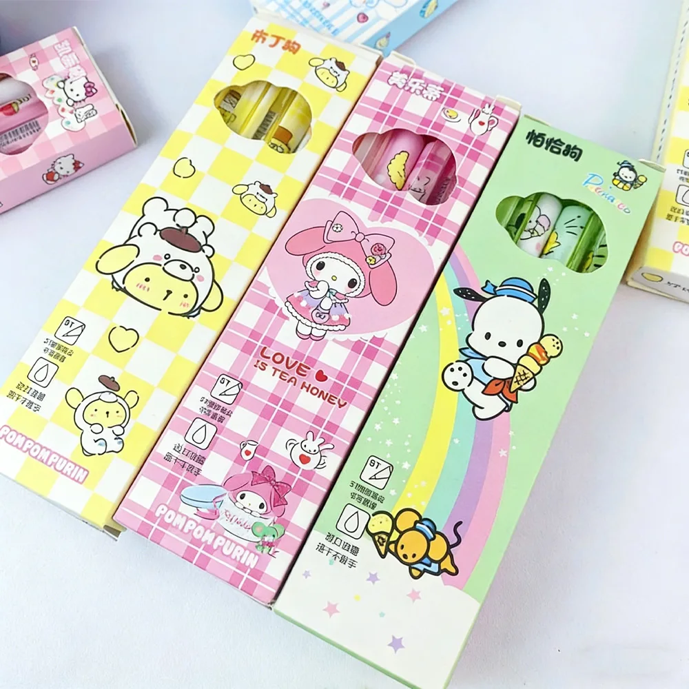 

2026 NEW Sanrio Gel pen 4-piece box set Kuro student click pen study signature black pen high aesthetic ins water pen
