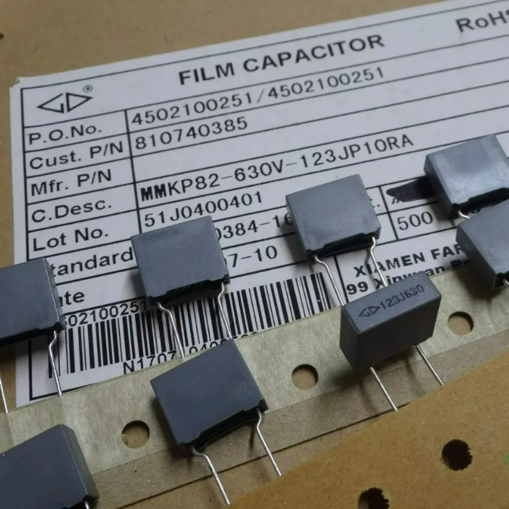 20pcs/lot Fara MMKP82 0.012uf 630v 12nf 123 Brand New 8mm Film Capacitor