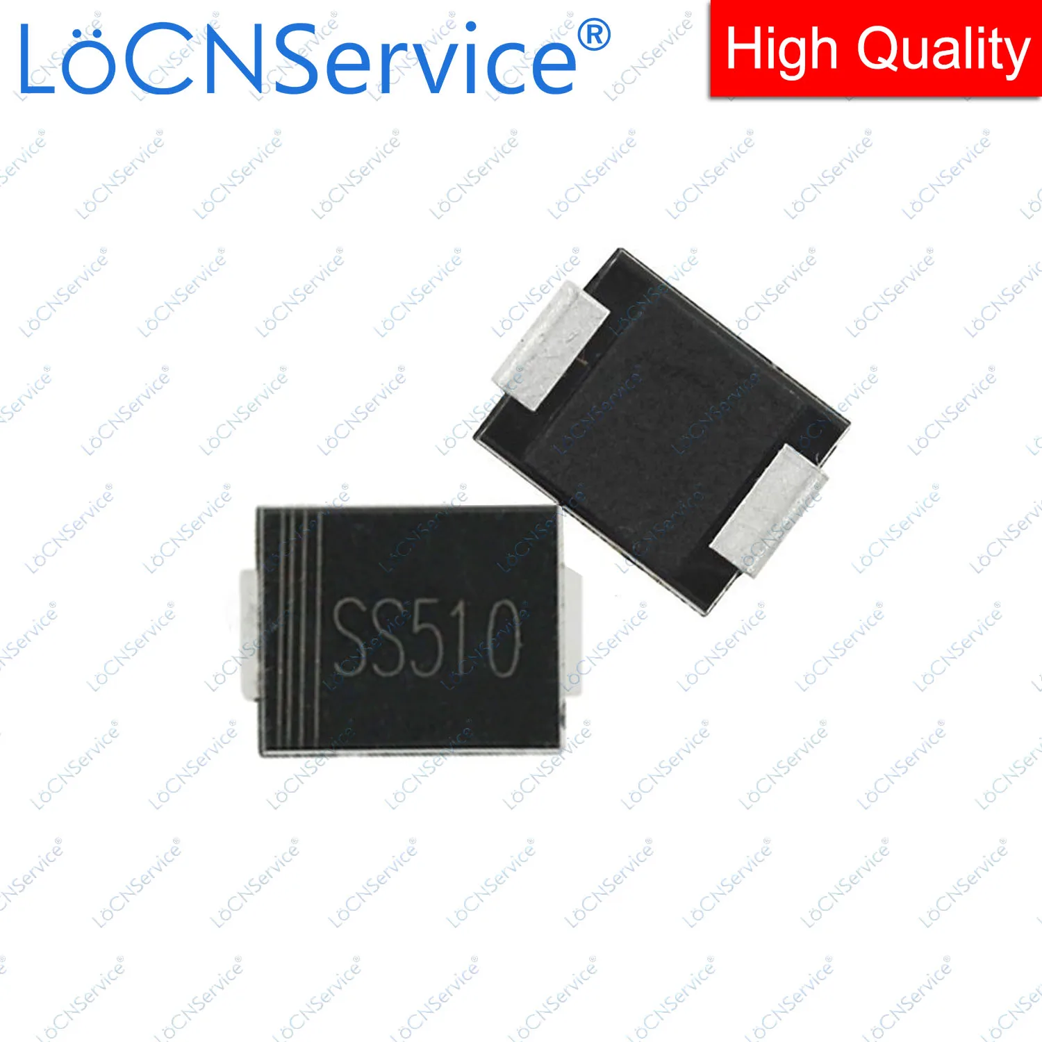 LoCNService 3000PCS SMC SS54 5A 40V SS56 5A 60V SS510 5A 100V DO-214AB Chiński Wysokiej jakości SR540 SR560 SR5100