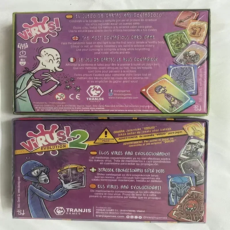 Virus Board Game The Contagiously Fun Card Games Spanish English French VersionParty Game for Fun Family Game