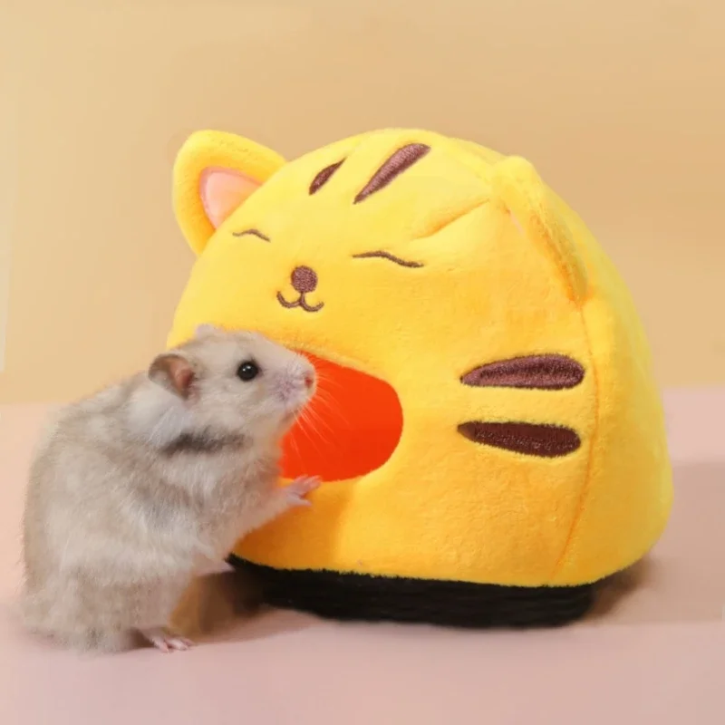 Hamster Soft Warm House Cute Cotton Plush Small Animal Nest Guinea Pig Squirrel Mice Rat Sleeping Bed Keep Warm House Nest