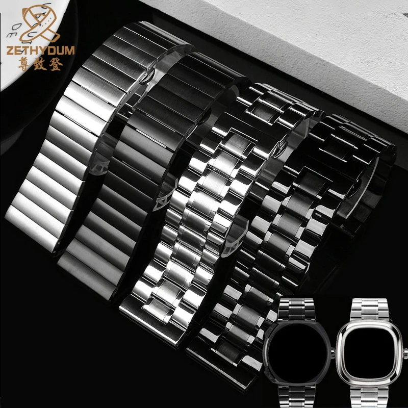 26MM 28MM 30MM 32MM For Diesel strap Men\'s Wrist Large Size Watch Bands for Seven watch Friday Panerai Stainless steel metal