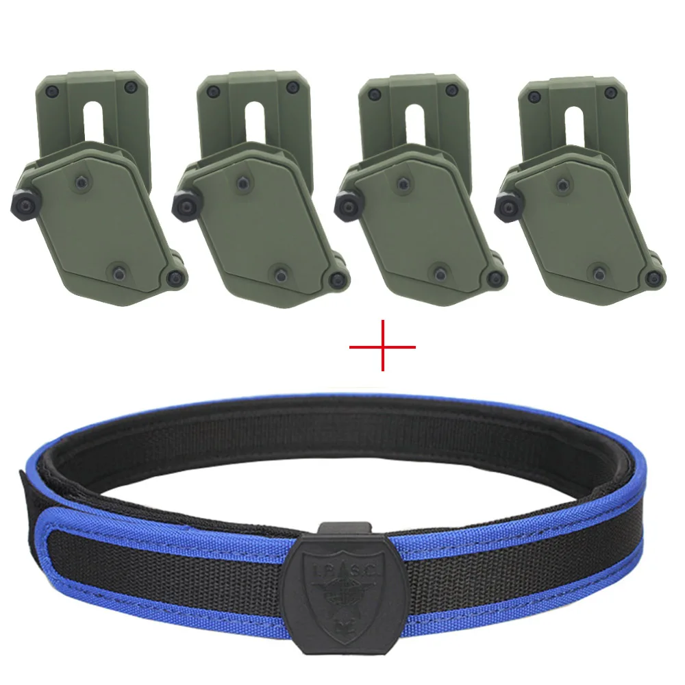 VULPO IPSC Belt & Left Right Speed Magazine Pouch Set Airsoft Competition Shooting Belt And Multi-Angle Rotation Mag Pouch