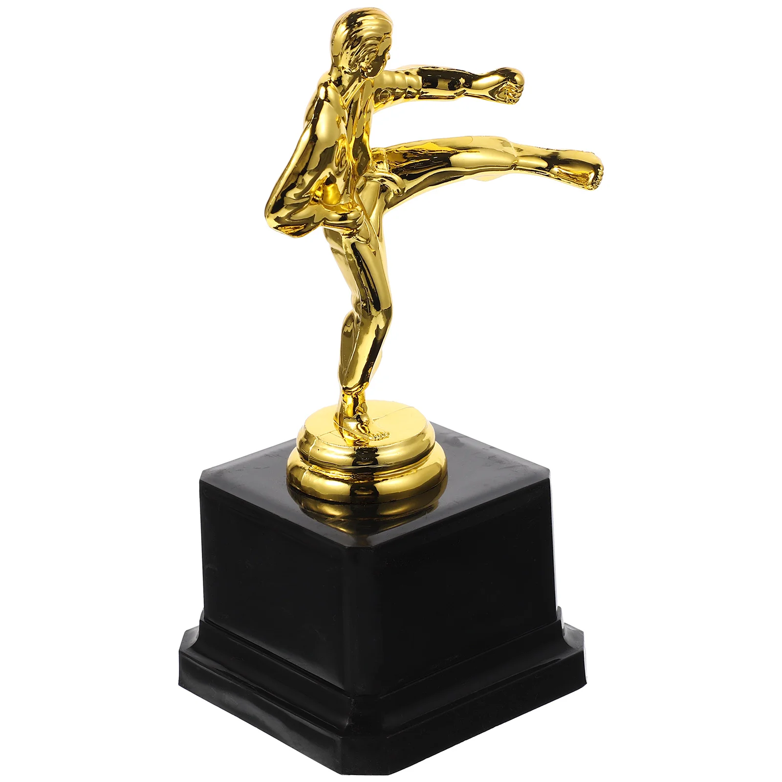 Football Taekwondo Trophy Child Gold Decor Martial Award Plastic for School