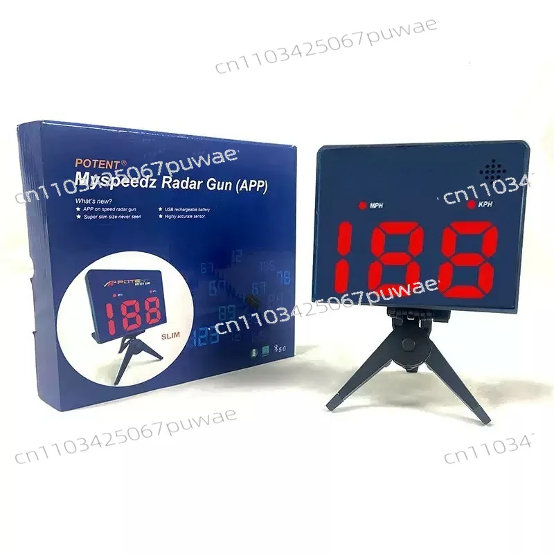Portable Ball Speed Radar Gun for Tennis Baseball Soccer Football Accurate