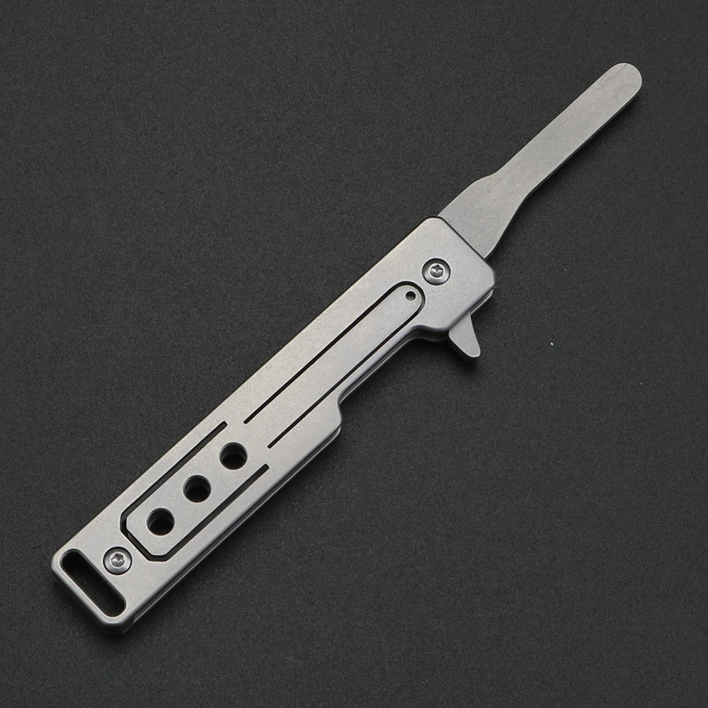 Outdoor Folding Keychain Knife Carbon Steel Surgical Knife 24 Portable Knife Mini Portable Knife