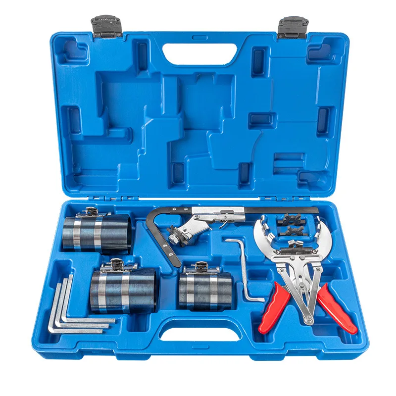 Automotive Piston Ring Compressor, Piston Ring Installation Tool, Multi-Function, Piston Ring Calipers