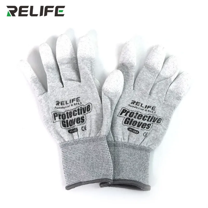 RELIFE RL-063  Finger-coated Gloves  for Mobile Phone Maintenance Anti-static Thickening Anti-skid Finger Protection