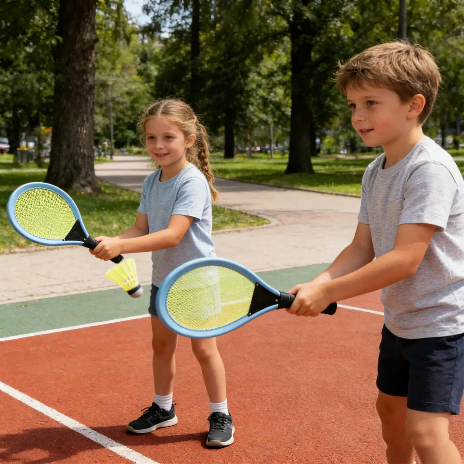 

Детский набор для бадминтона, портативная спортивная ракетка, детская теннисная ракетка для детей от 3 до 12 лет, для мальчиков и девочек, для дома, улицы, детского сада, школы