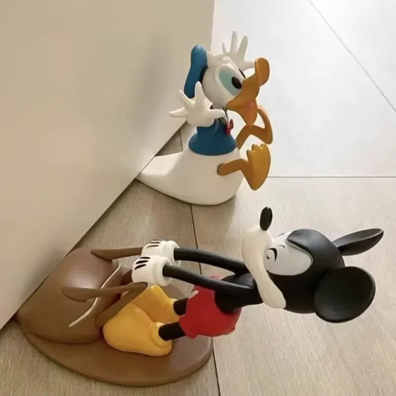 Butée de porte Mickey mignonne, dessin animé Donald Duck Woody, coupe-vent, Anti-Collision, décoration de maison et de bureau, cadeau d'anniversaire créatif