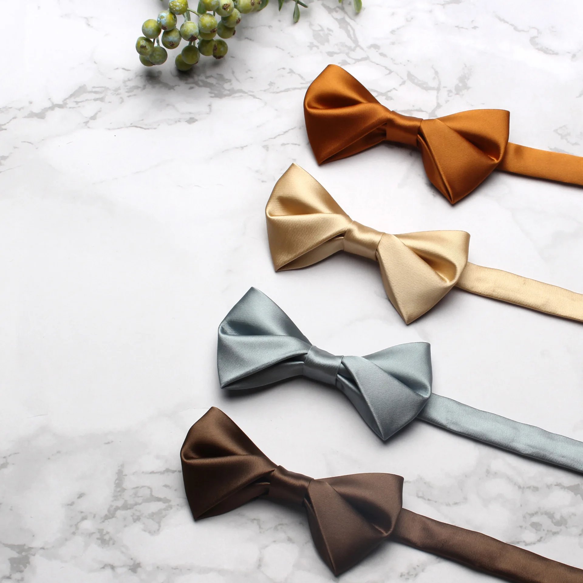 New Pattern Casual Solid Color Flat Bow Tie Elegant Men Suit Gifts For Men Bows Wedding Business Tie Black Blue Suit Accessories